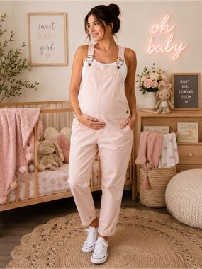 The Nines by Hatch Blush Pink Maternity Overalls Size 0